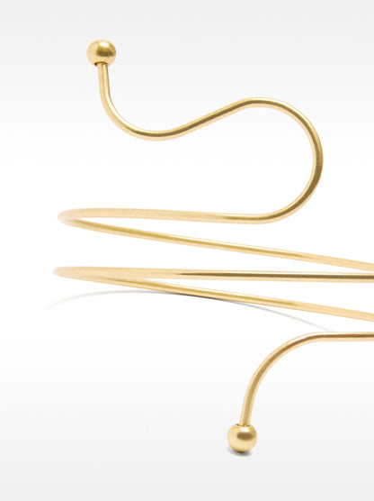 Spiral Bracelet With Spheres