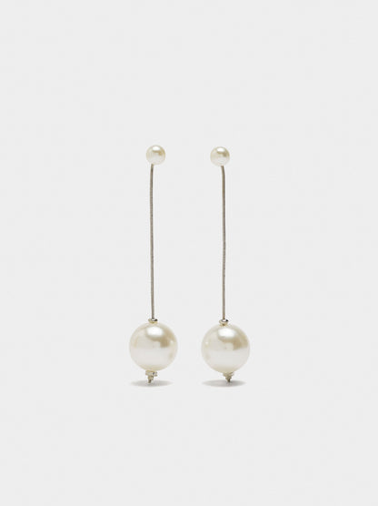 Long Earrings With Pearls