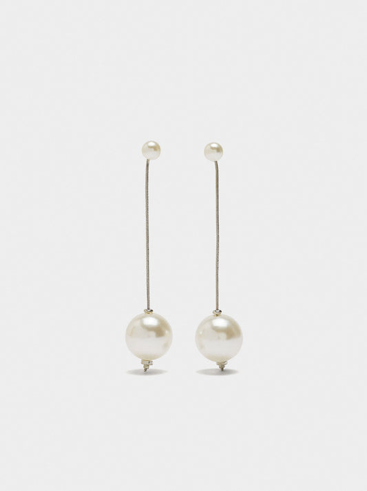 Long Earrings With Pearls