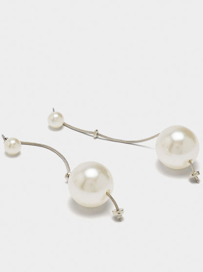 Long Earrings With Pearls