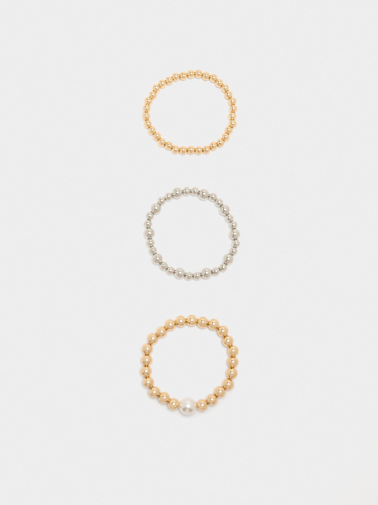 Set Of Three Bicolor Elastic Bracelets