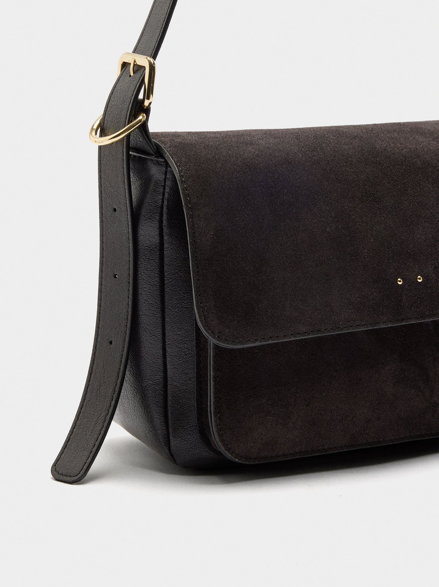 Crossbody Bag With Leather Details