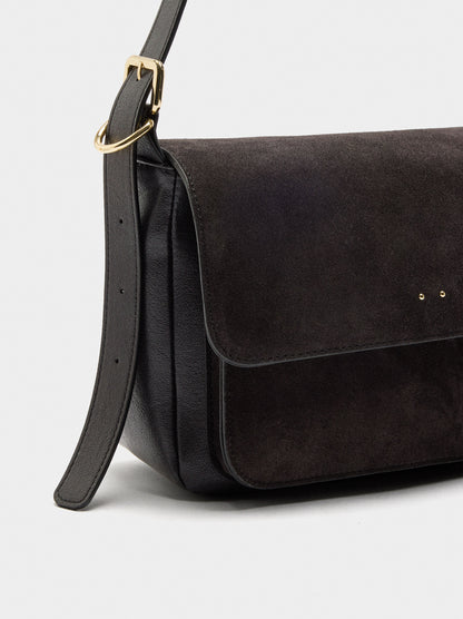 Crossbody Bag With Leather Details