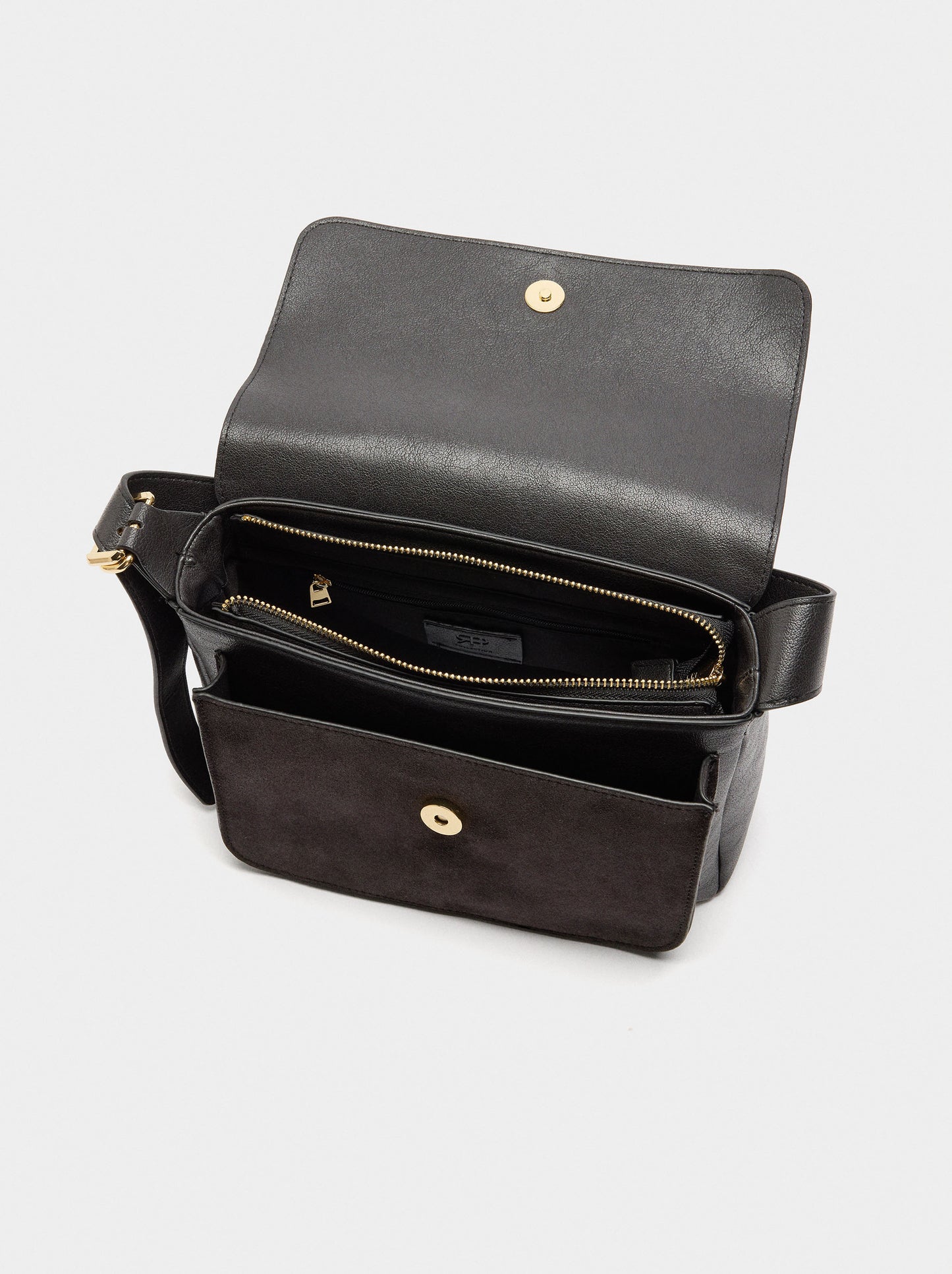 Crossbody Bag With Leather Details