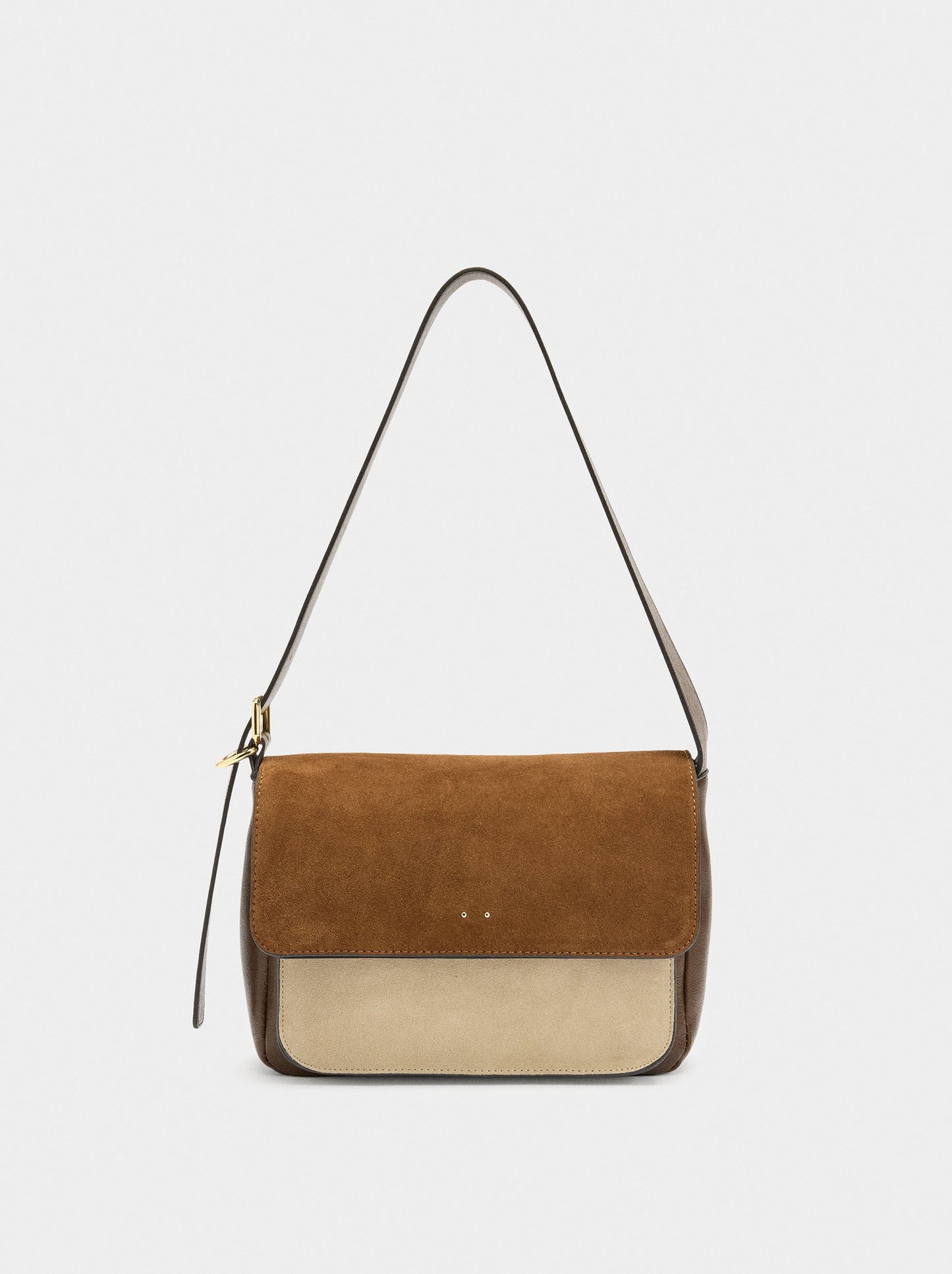 Crossbody Bag With Leather Details
