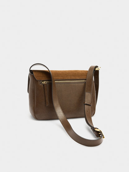 Crossbody Bag With Leather Details