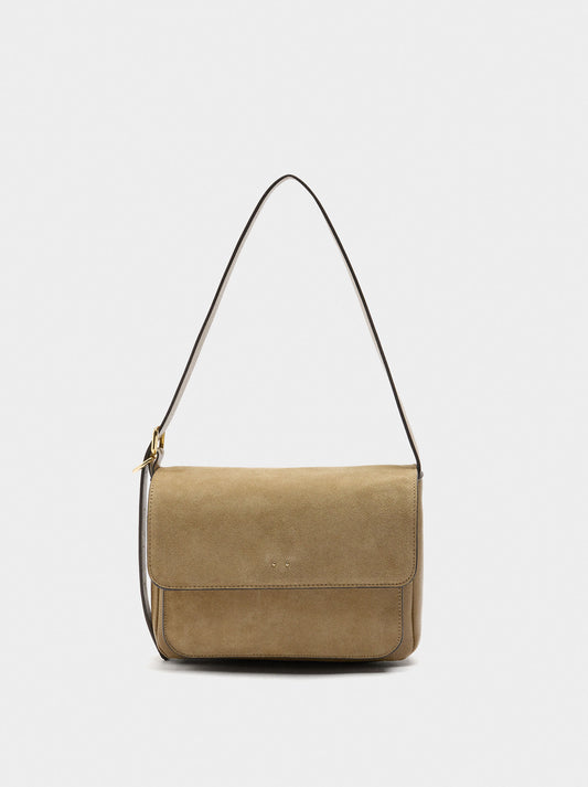 Crossbody Bag With Leather Details