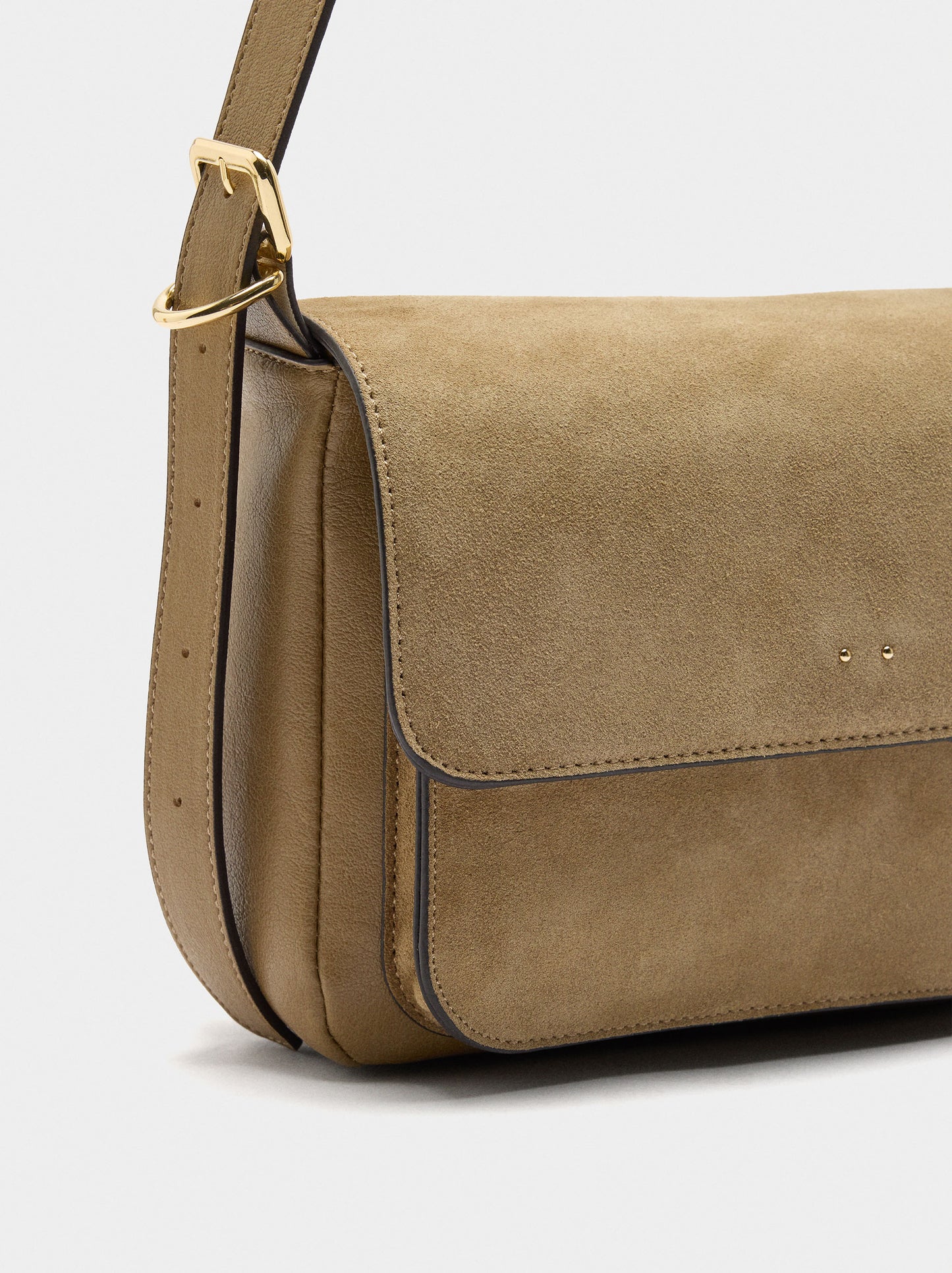 Crossbody Bag With Leather Details