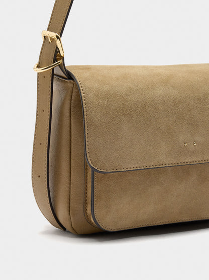 Crossbody Bag With Leather Details