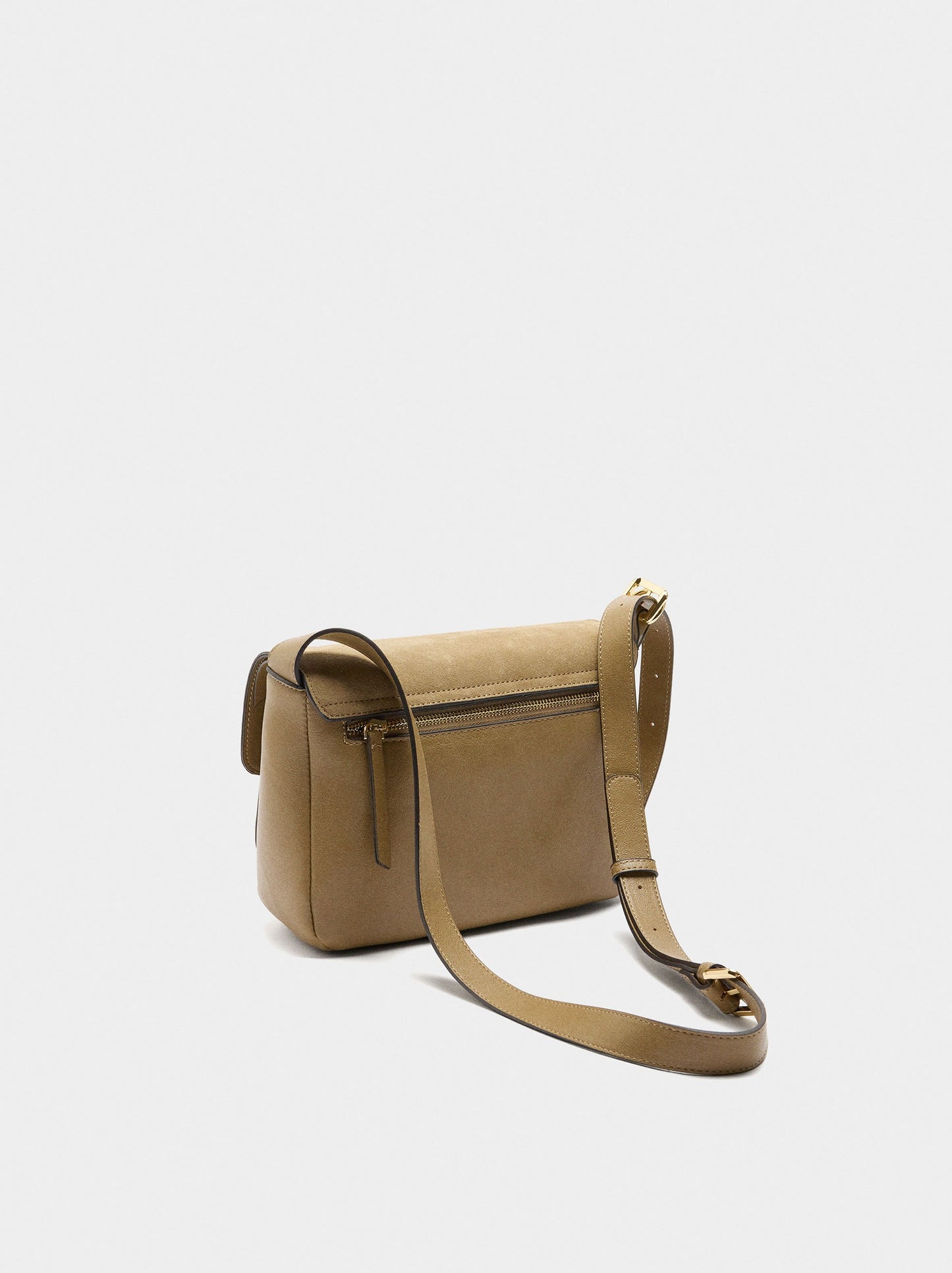Crossbody Bag With Leather Details