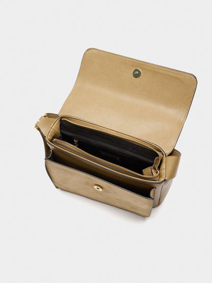 Crossbody Bag With Leather Details