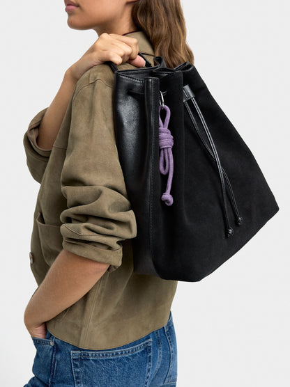 Backpack With Leather Details