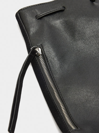 Backpack With Leather Details