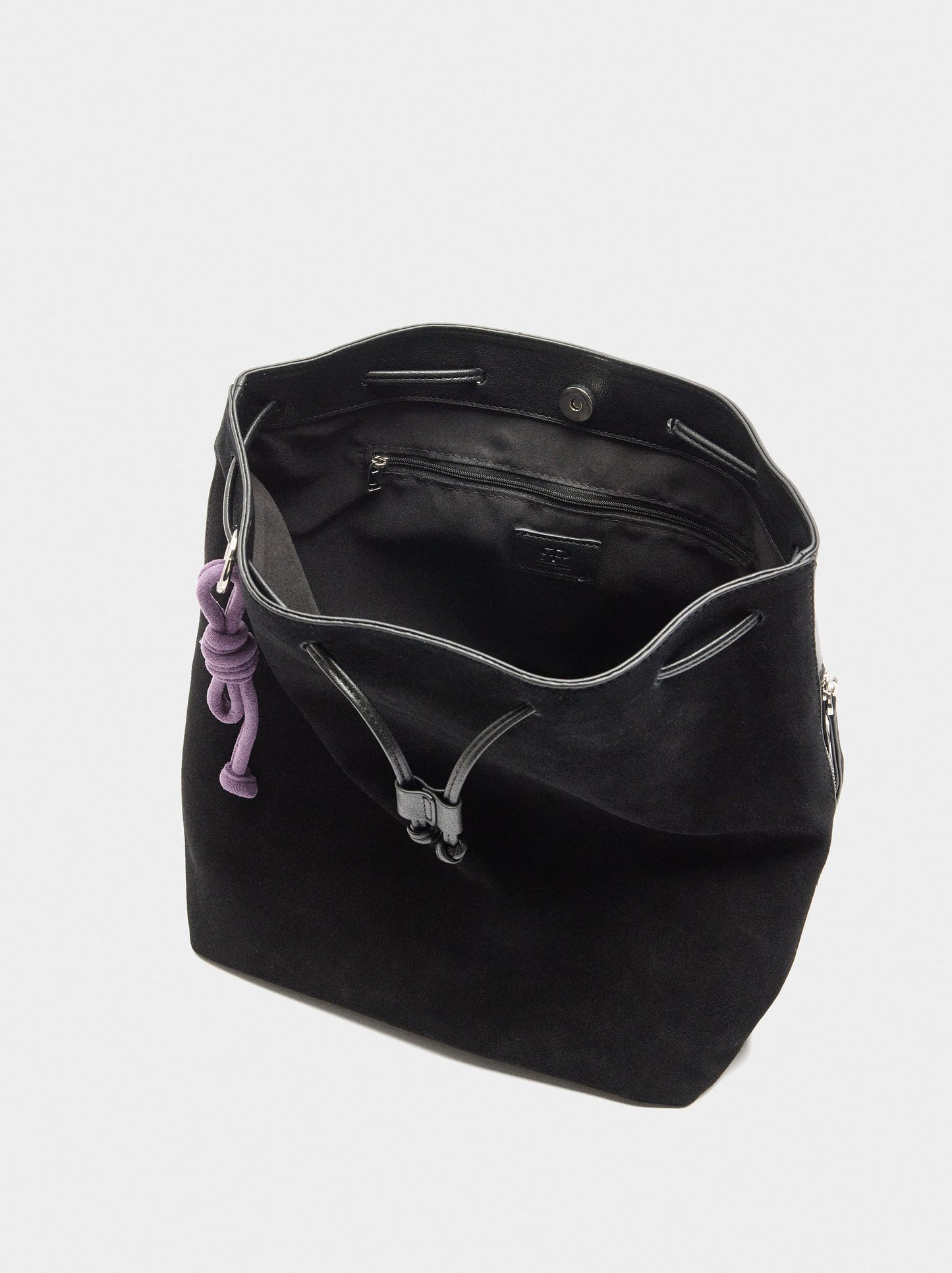 Backpack With Leather Details