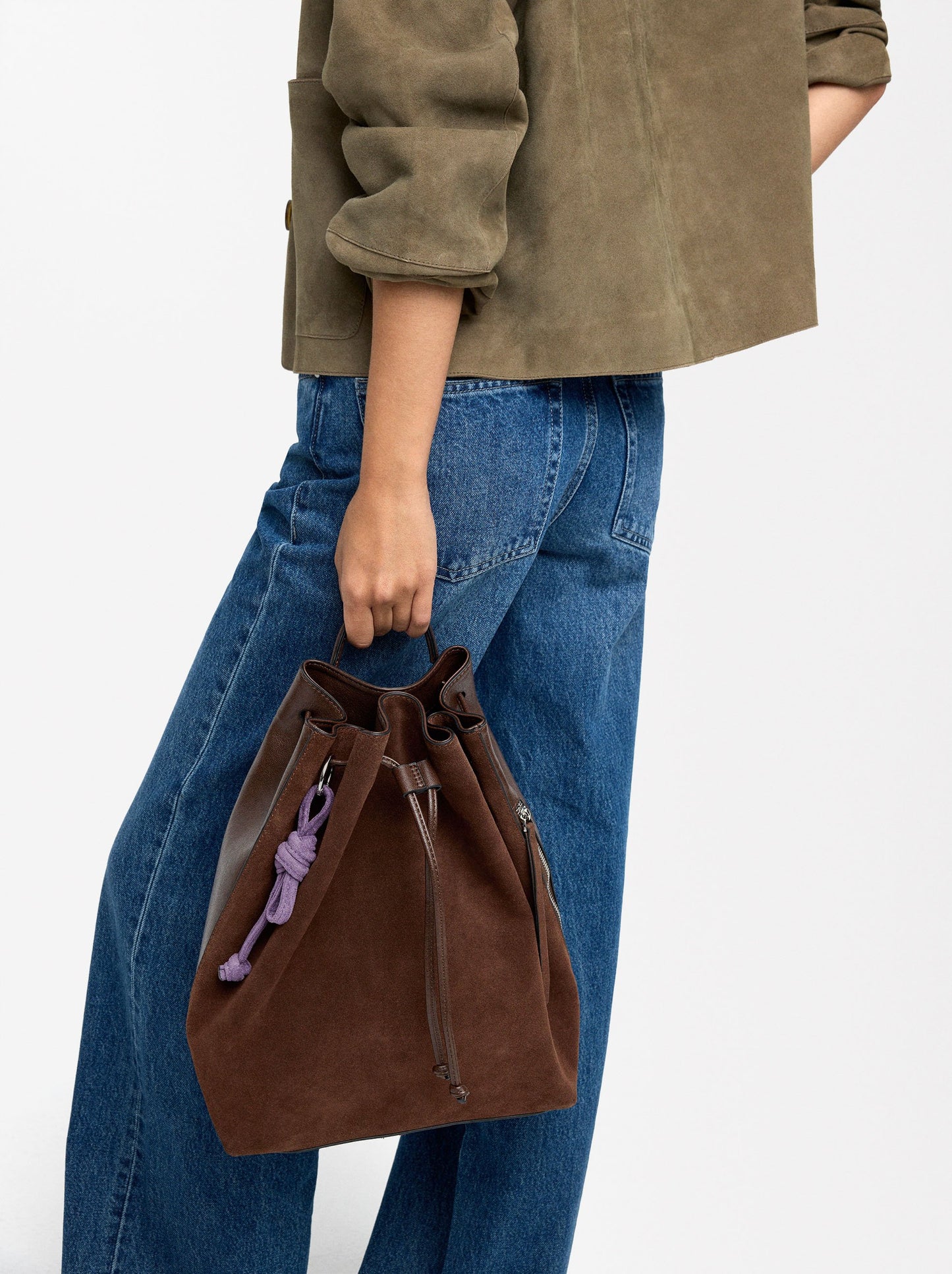 Backpack With Leather Details