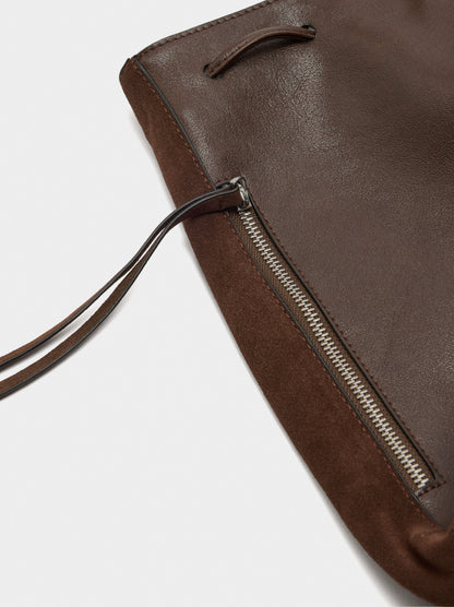 Backpack With Leather Details