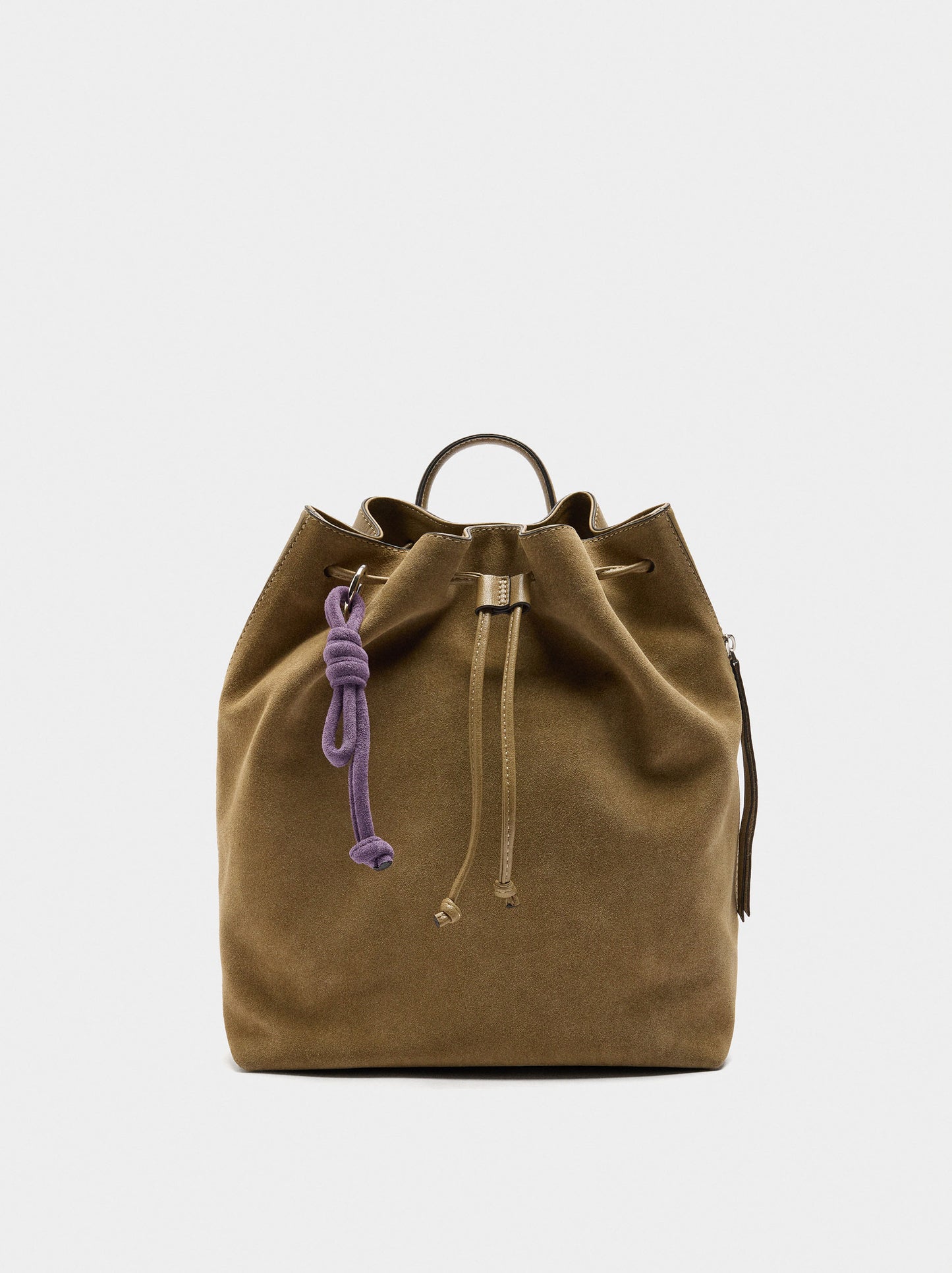 Backpack With Leather Details