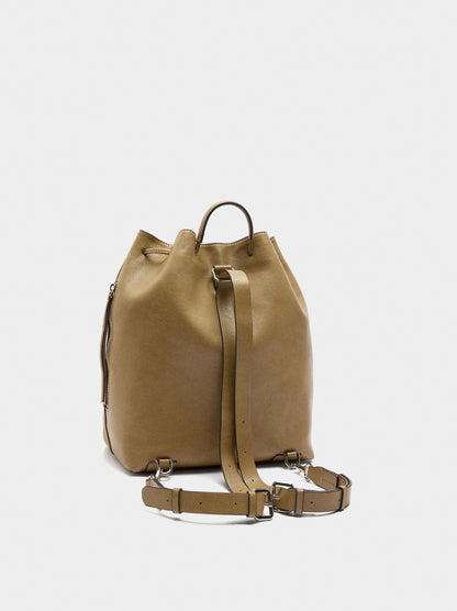 Backpack With Leather Details