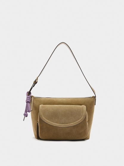 Shoulder Bag With Leather
