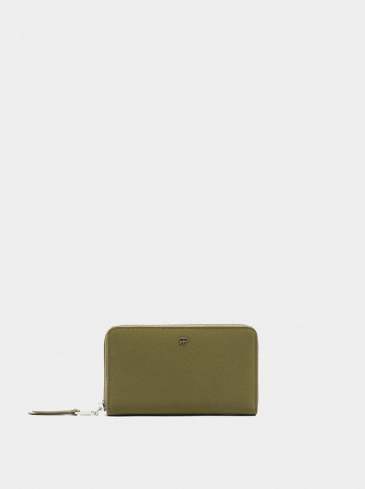 Wallet With Soft Texture Zipper Closure M