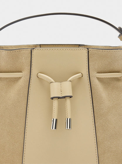 Bucket Bag With Leather S