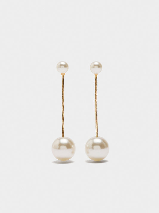 Long Earrings With Pearls
