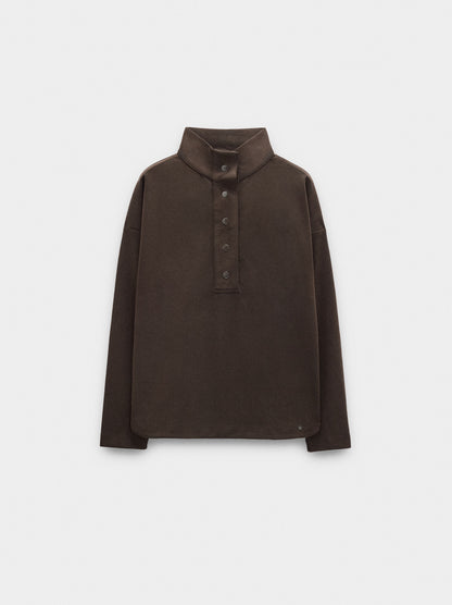 Sweatshirt With Buttons Soft Touch