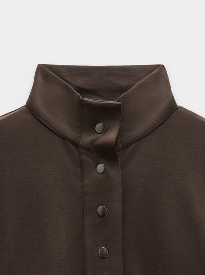 Sweatshirt With Buttons Soft Touch