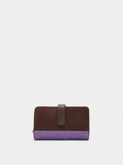 Wallet With Contrast Leather