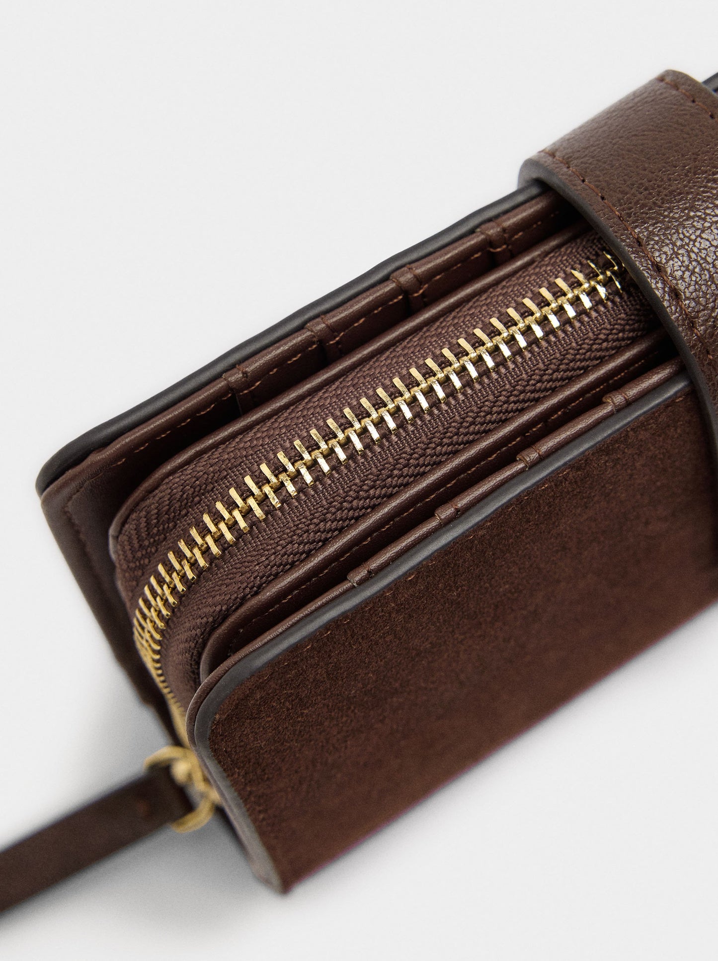 Wallet With Contrast Leather