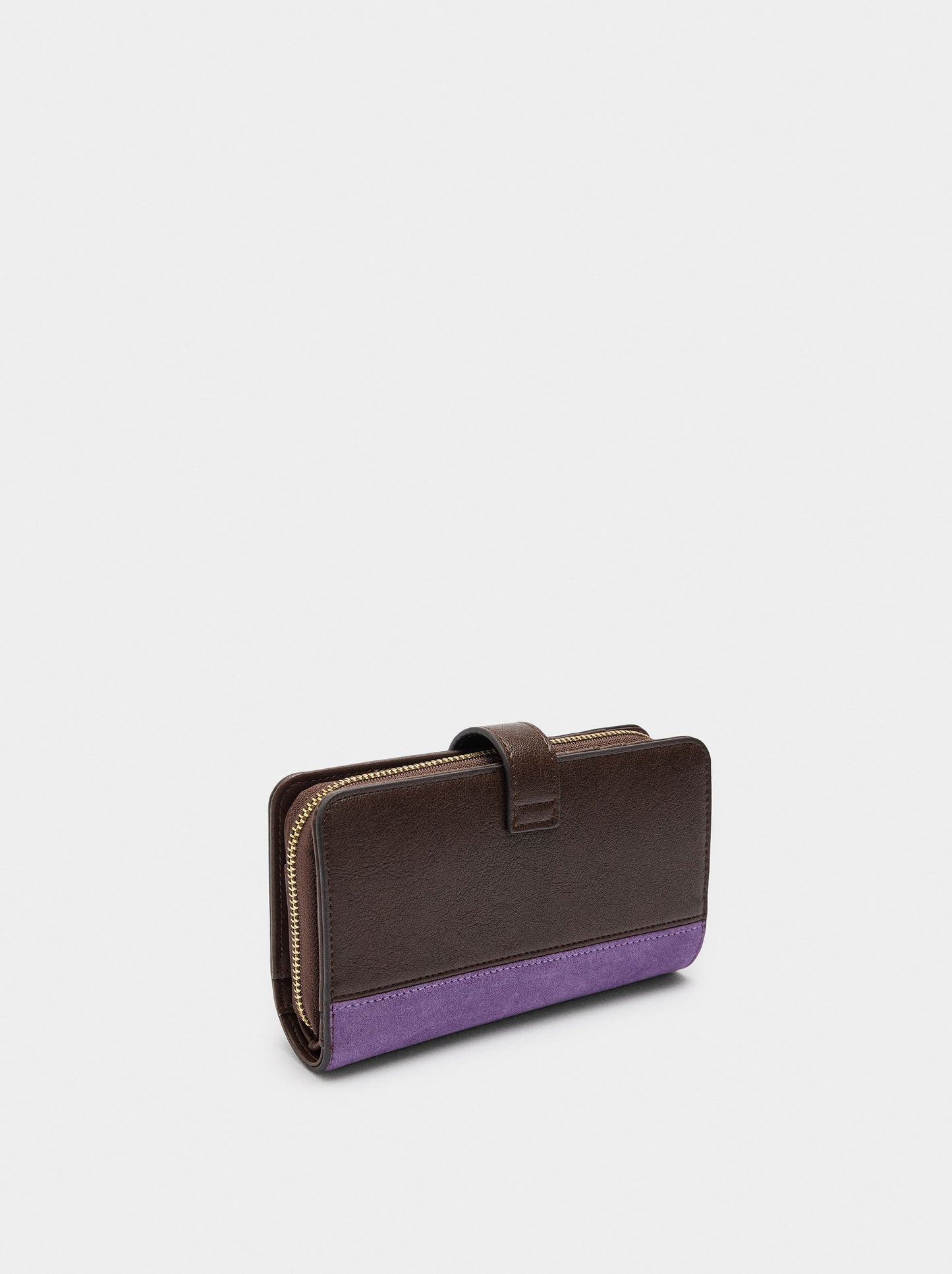 Wallet With Contrast Leather
