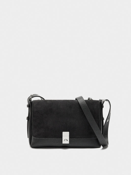 Crossbody Bag With Leather Details