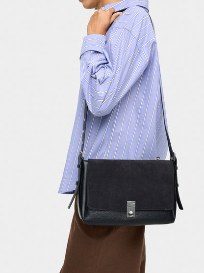 Crossbody Bag With Leather Details