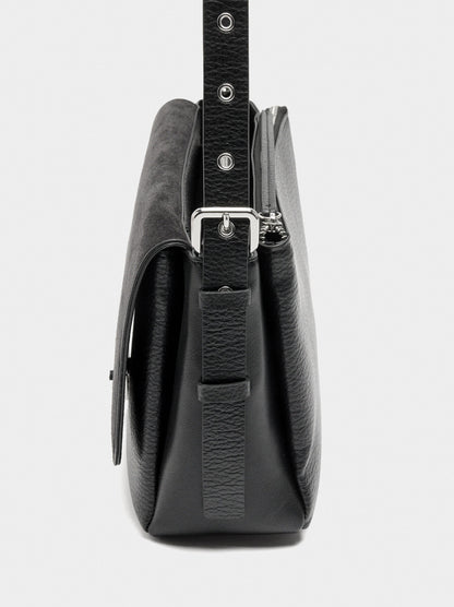 Crossbody Bag With Leather Details