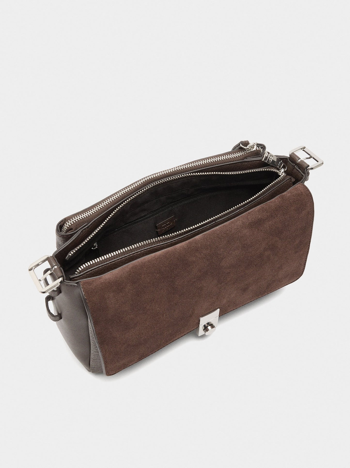 Crossbody Bag With Leather Details