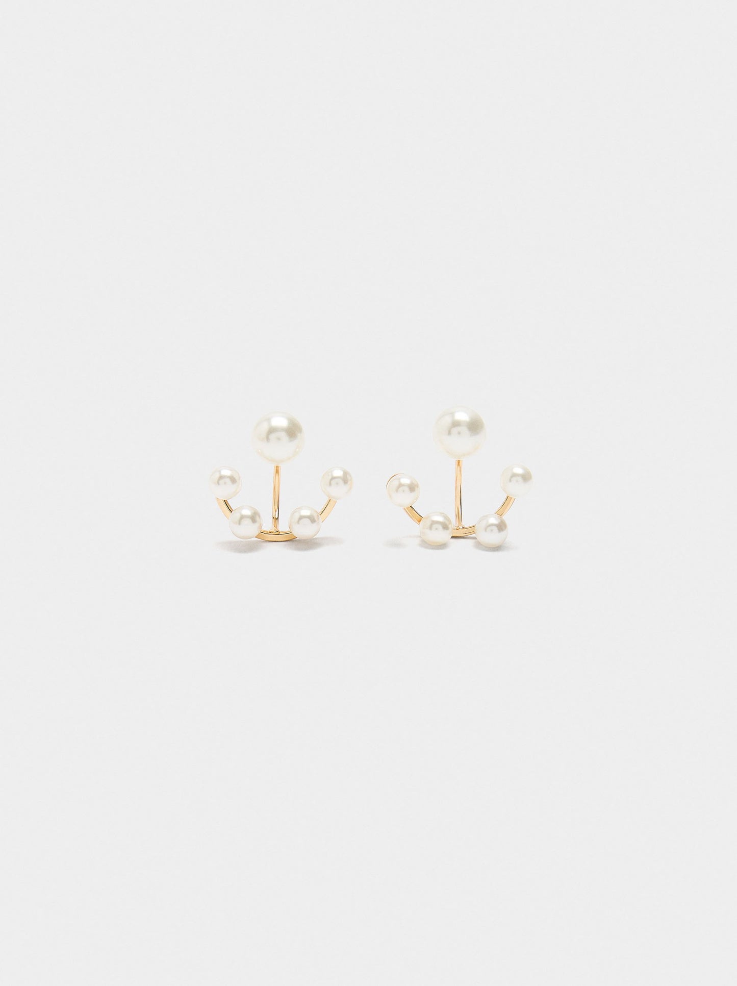 Earjacket Earrings With Pearls