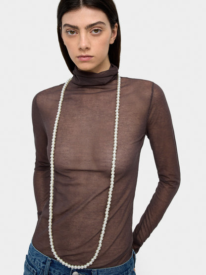 Necklace With Two Strands Of Pearls