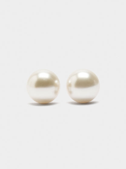 Half-Sphere Pearl Earrings