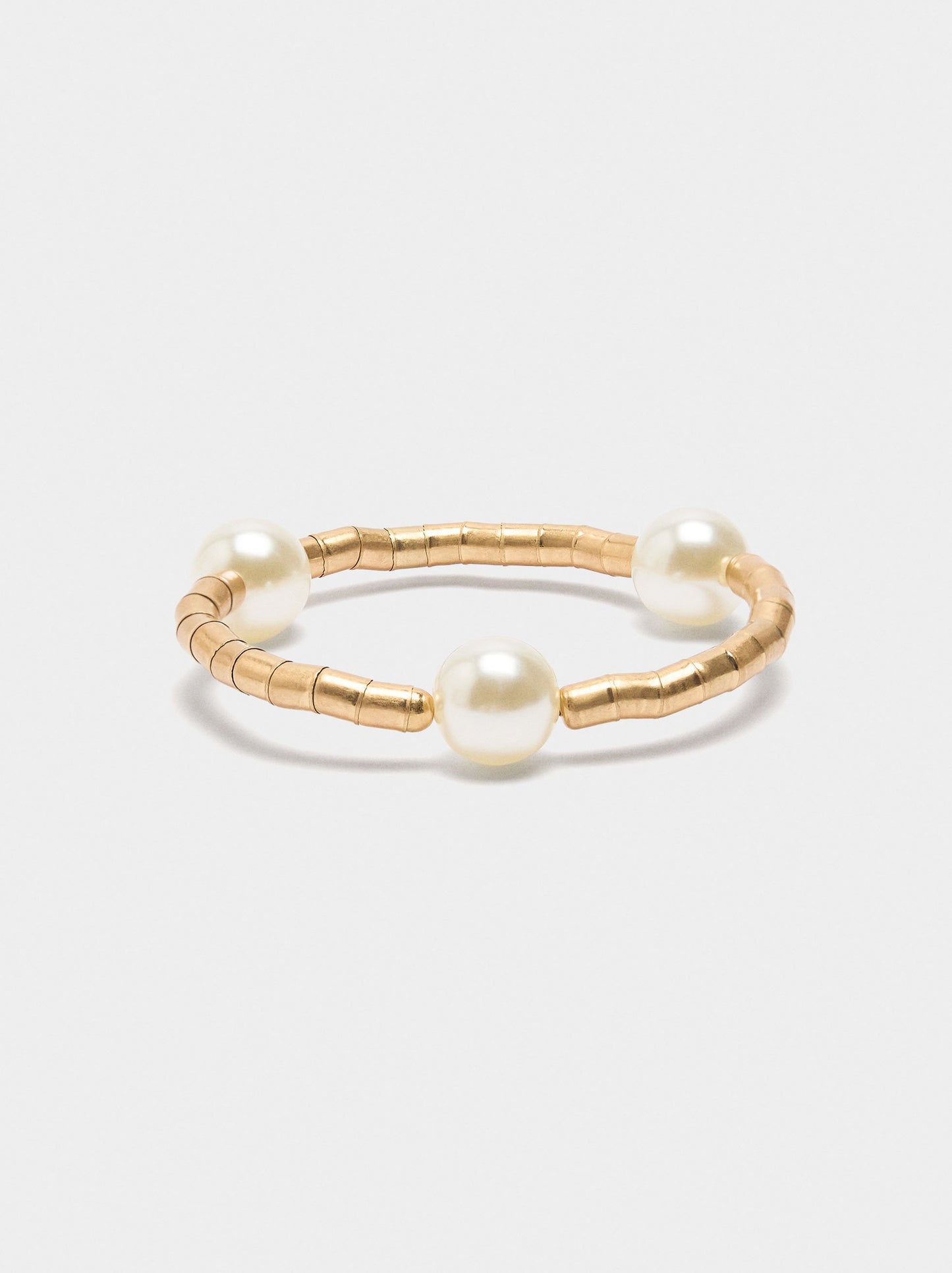 Elastic Bracelet With Pearls