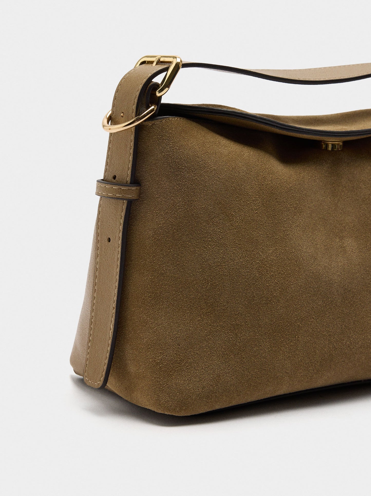 Crossbody Bag With Leather Details