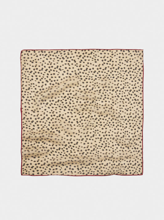 Square Scarf With Silk Blend