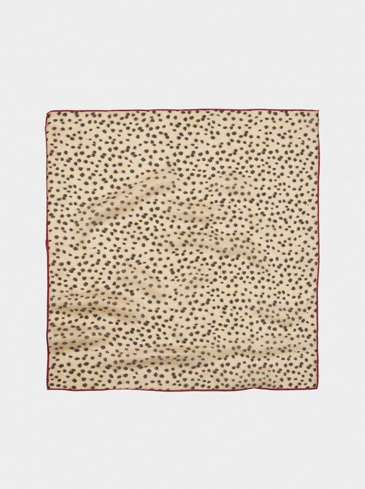 Square Scarf With Silk Blend