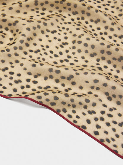 Square Scarf With Silk Blend