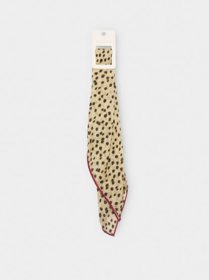 Square Scarf With Silk Blend