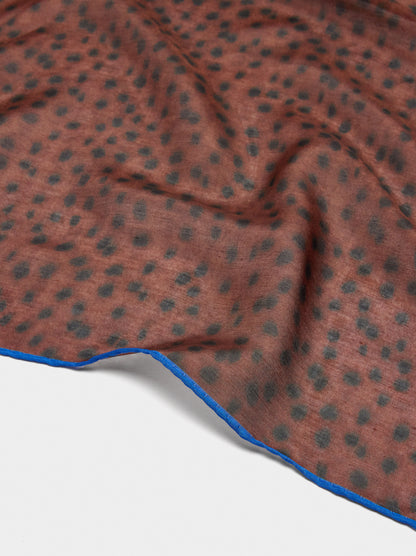 Square Scarf With Silk Blend