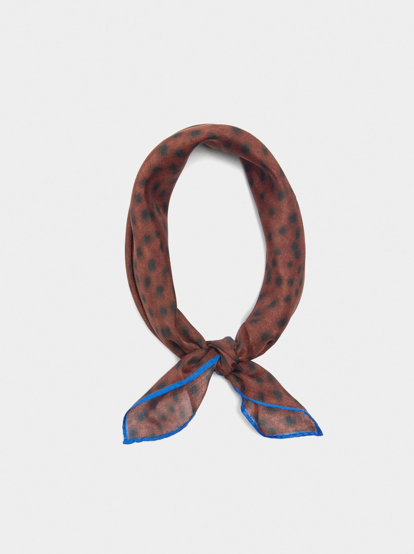 Square Scarf With Silk Blend