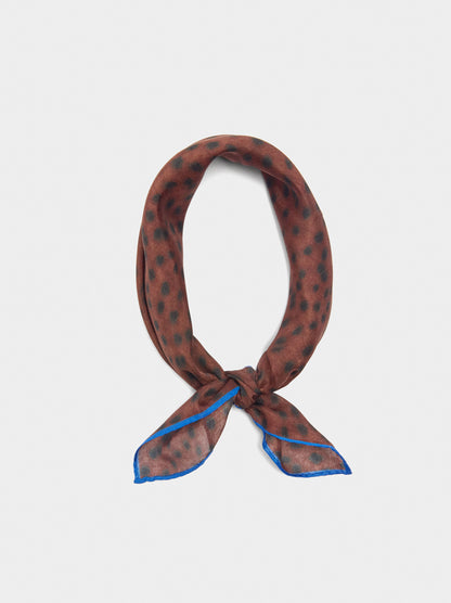 Square Scarf With Silk Blend