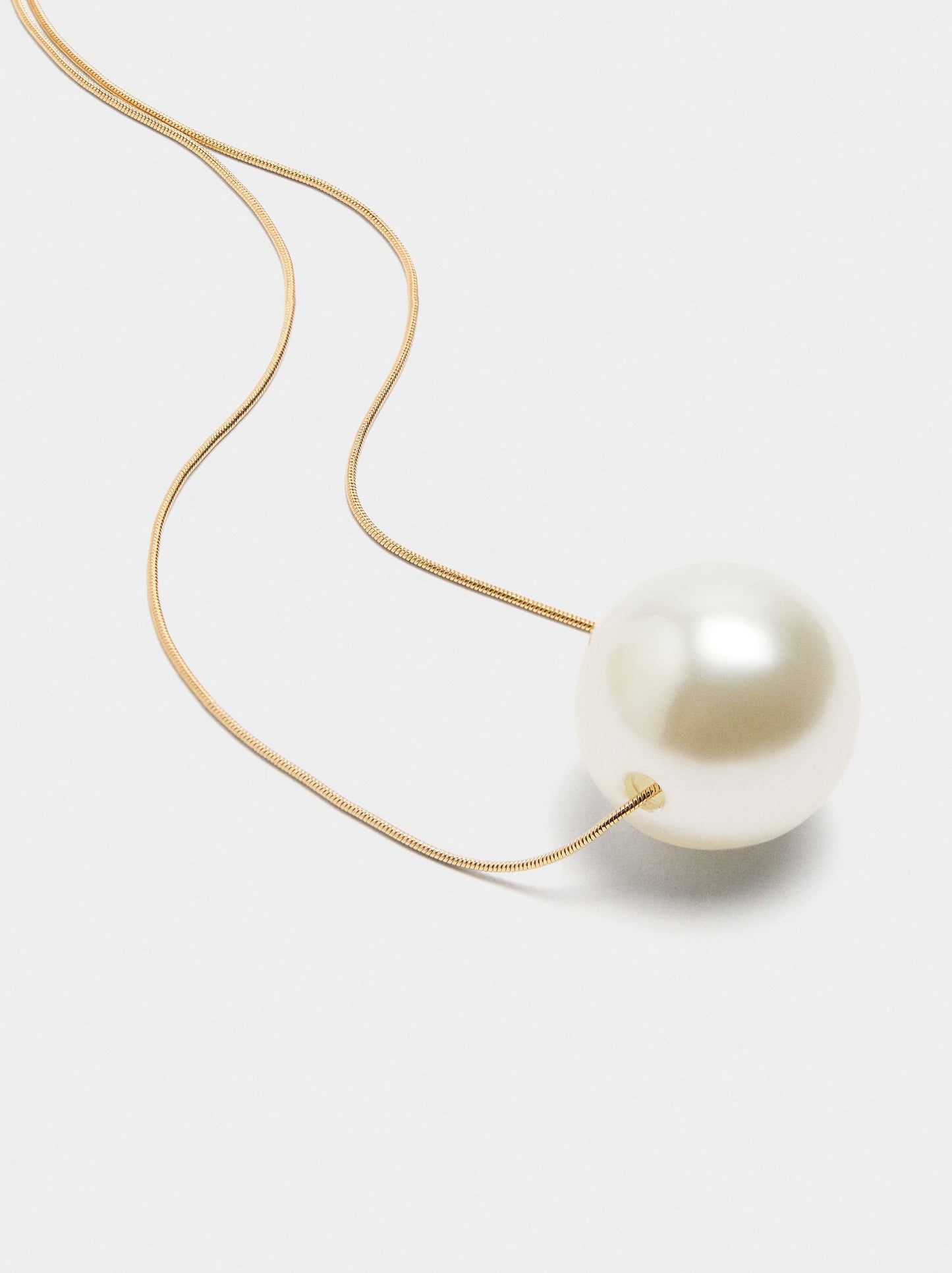 Long Necklace With Pearl