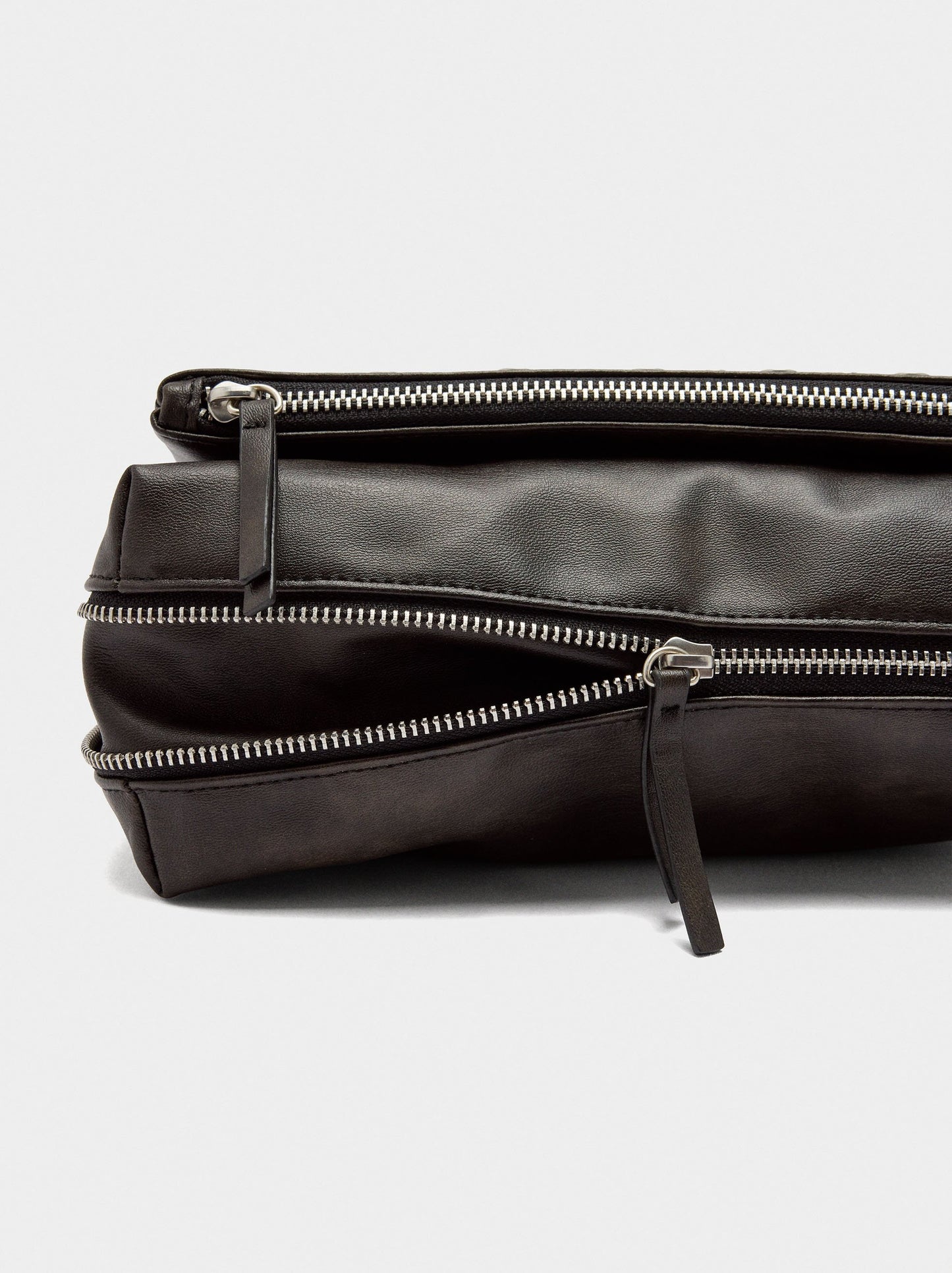 Faux Leather Studded Shoulder Bag