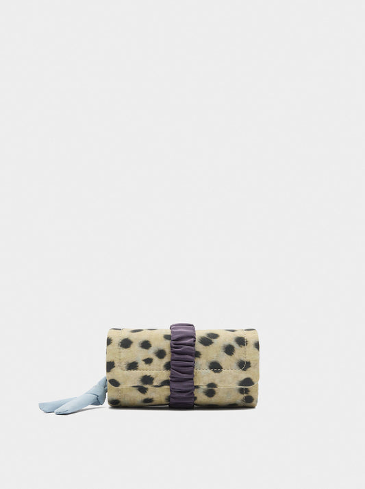 Jewellery Roll In Animal-Print Nylon